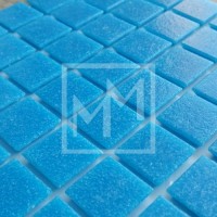 Mosaique bleu turquoise 20*20 mm